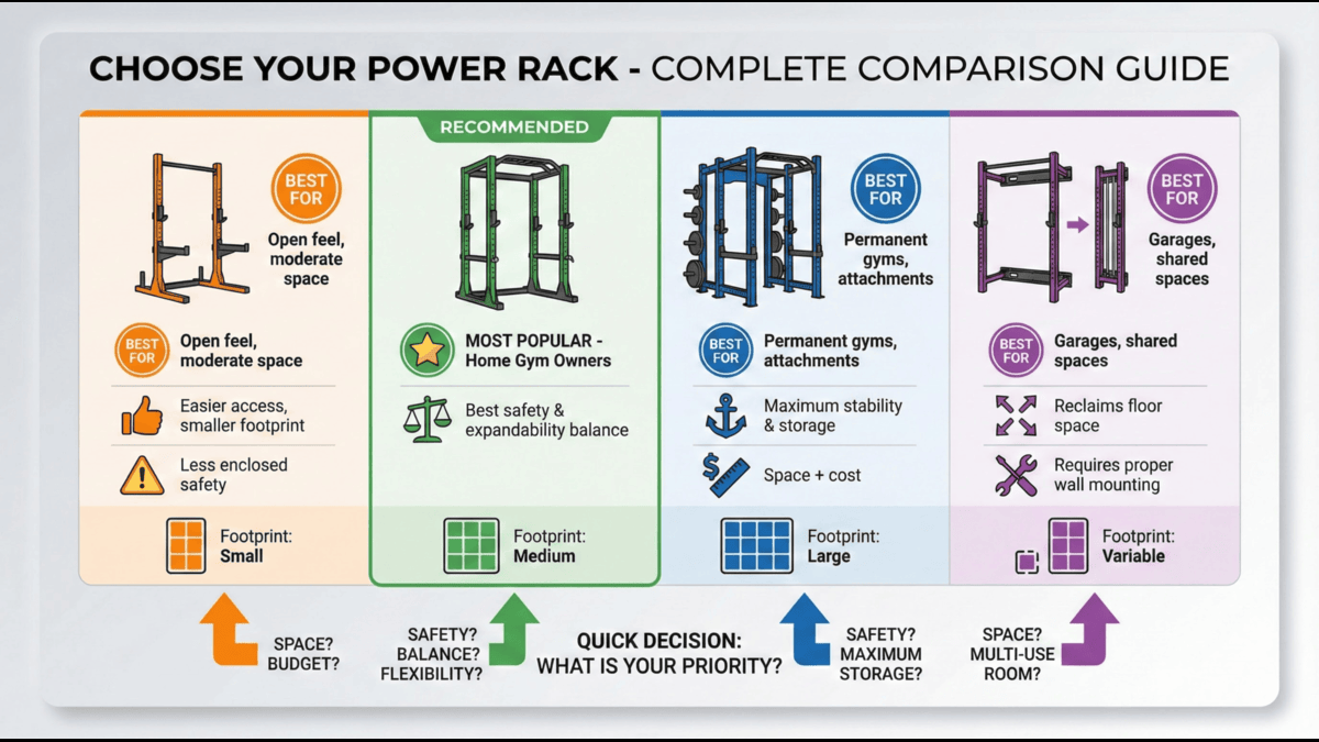 How to Choose a Home Gym Power Rack: 4-Step Buyer’s Guide