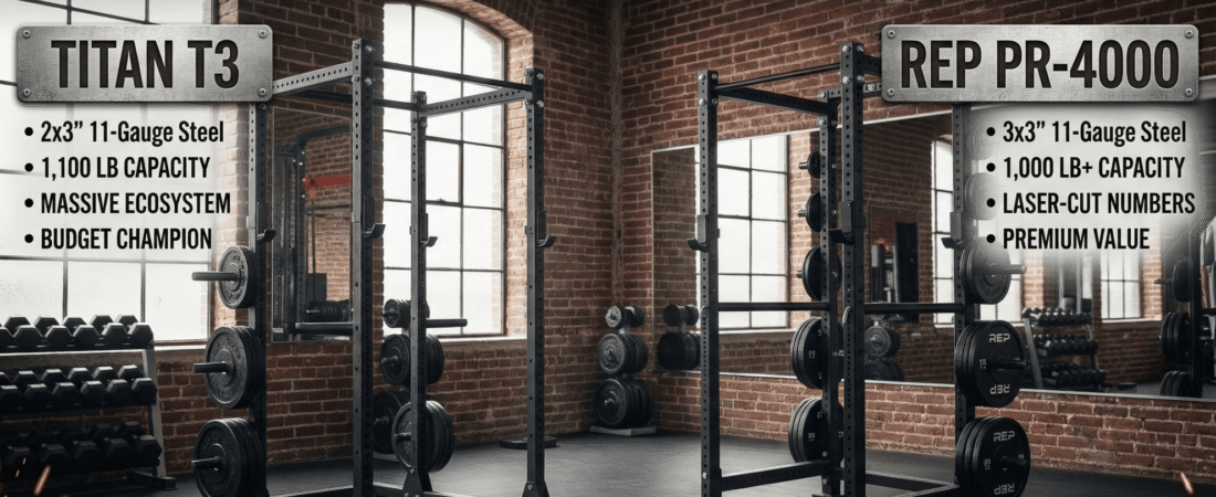 Titan T3 vs REP PR-4000: Which Power Rack Actually Wins for Your Home Gym?